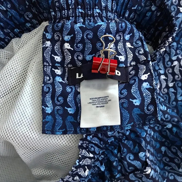 Lands' End NWOT Seahorse Volley Swim Trunk Men S (28-30) - Picture 11 of 12